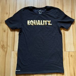 Nike EQUALITY Dri-fit black t shirt